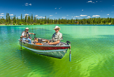 Fishing the shoals of Big Bar Lake. Glenn Gerbrandt.