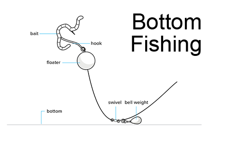 bottom fishing setup illustration